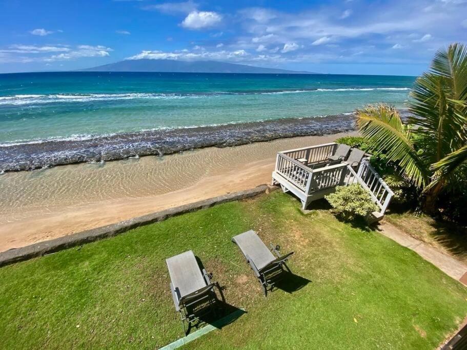 Apartmán Oceanfront With Aircon-Hear The Waves-Amazing Views-Wifi Lahaina Exteriér fotografie